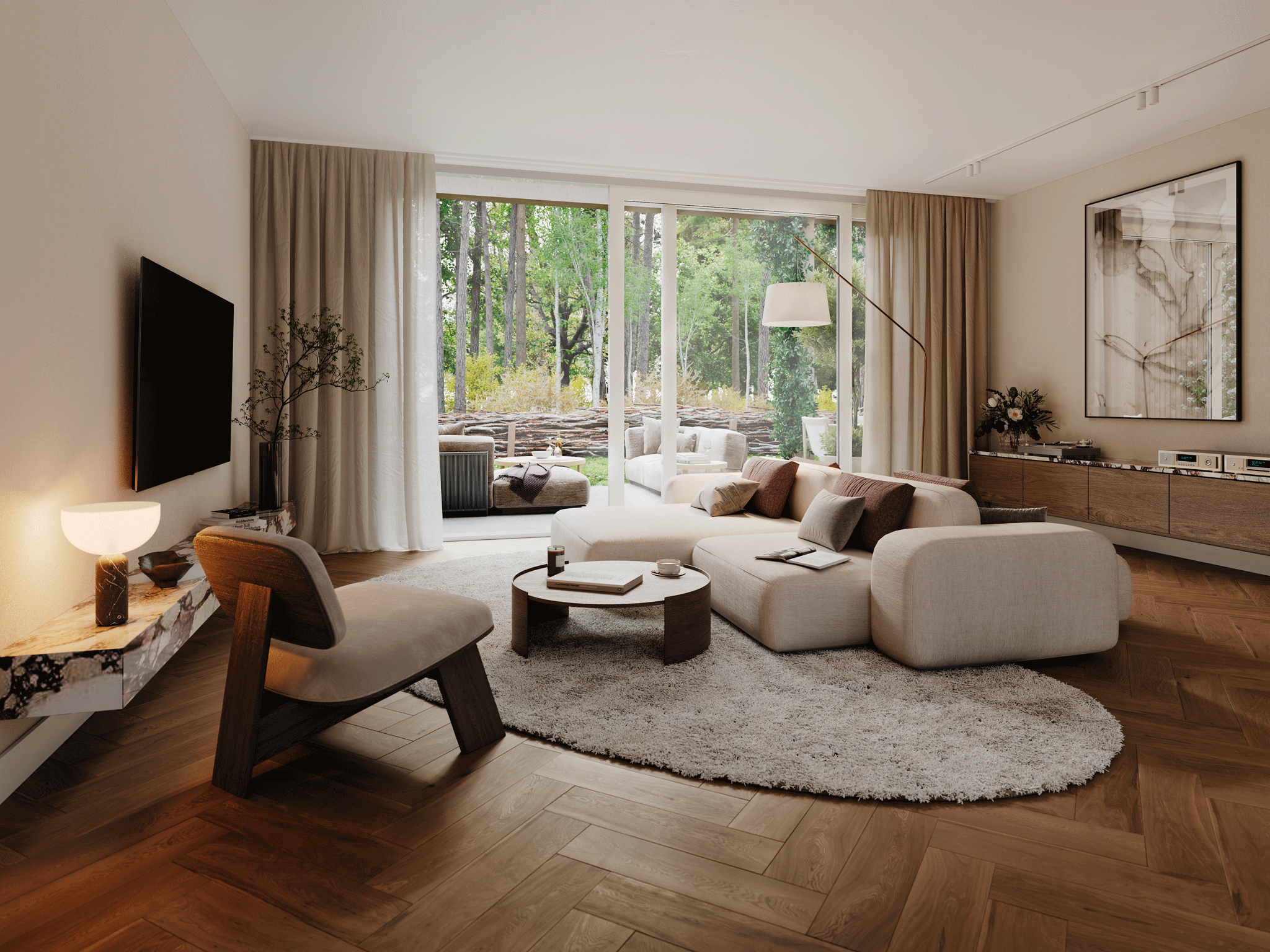 Crailo Interieur 2 Onder 1 Kapwoning BN14 Type4 Veld 20 Woonkamer 1536Px